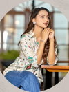 Star Light By Kadlee Rayon Print Designer Ladies Shirt Wholesale Price In Surat